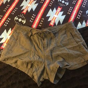 Army green shorts